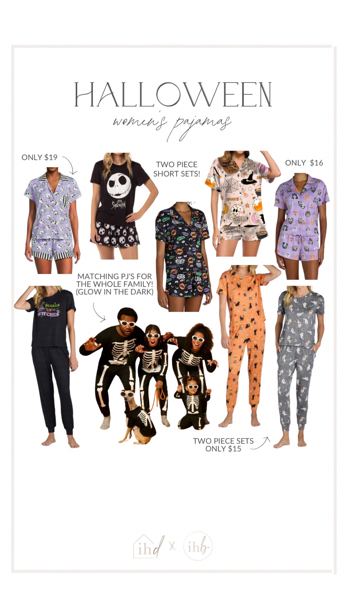 I'm loving all these Halloween pajamas! The matching family PJs glow in the dark and even include a pet size! 

#walmart #walmartfinds #walmarthome #LTKFallSale, #LTKSaleAlert, #LTKHome, #LTKStyleTip, #LTKunder50 

#LTKHoliday #LTKHalloween #LTKFamily