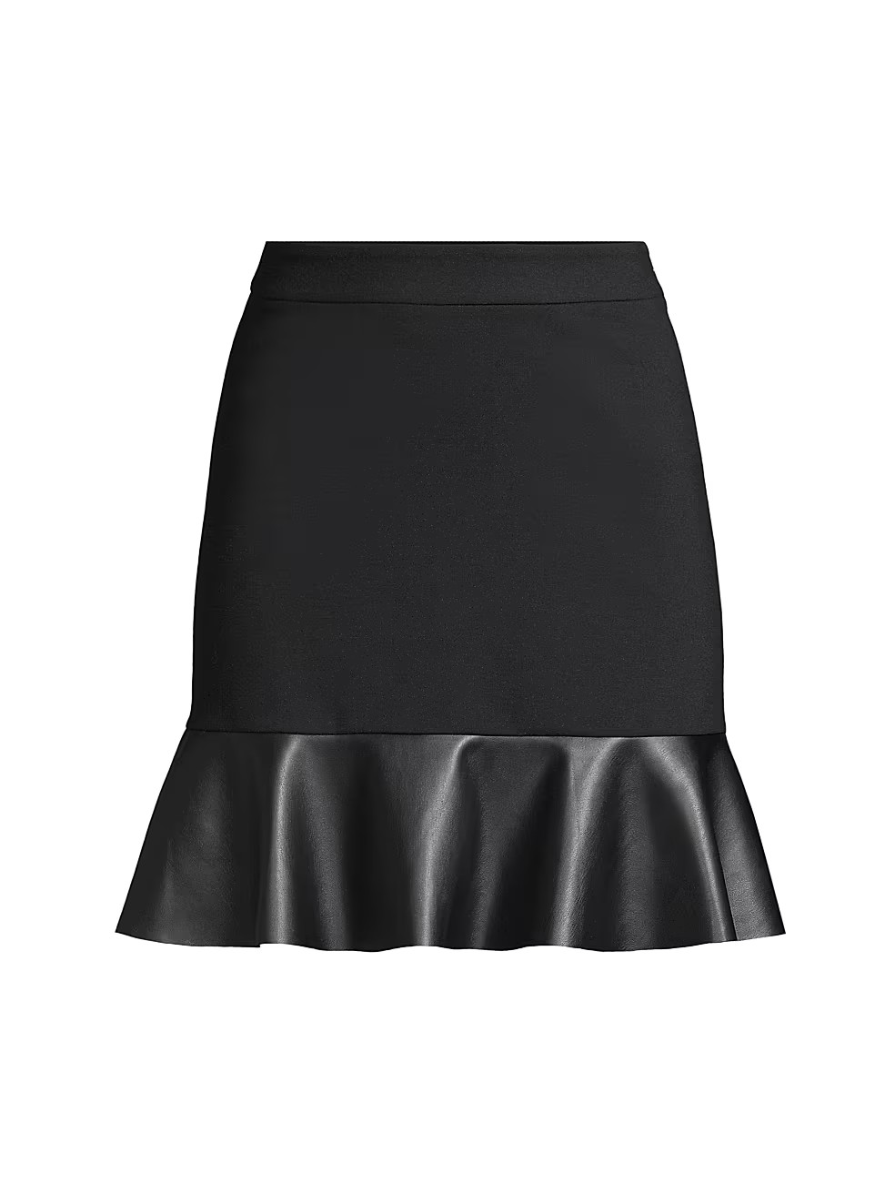 Leather Ruffle Skirt | Saks Fifth Avenue