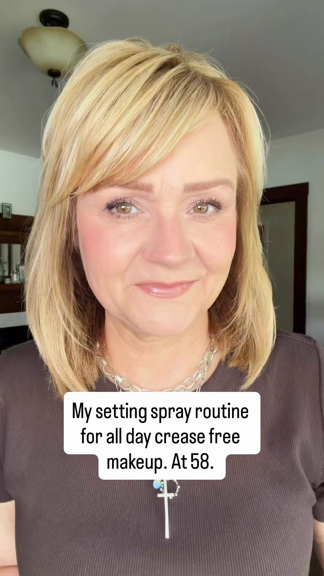 Crease free all day makeup.  
2 setting sprays.   Before, during and after makeup for longevity.

#LTKOver40 #LTKBeauty #LTKgrwm