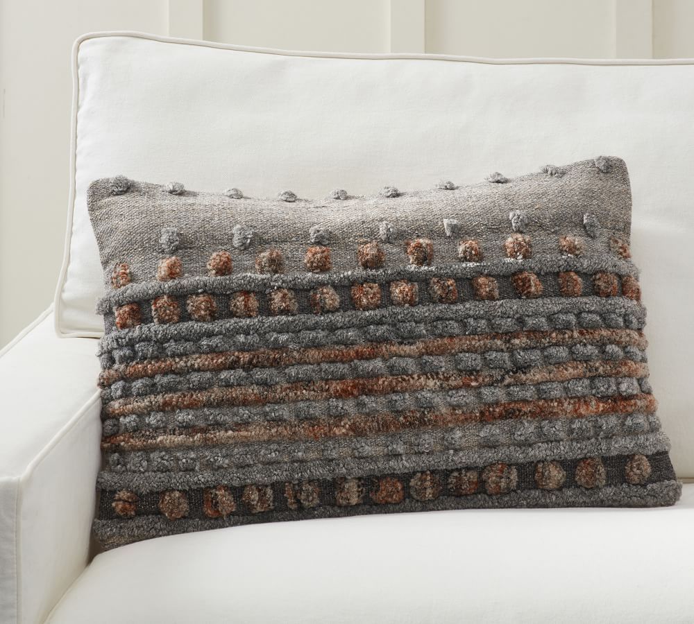 Wynee Textured Pillow Cover | Pottery Barn (US)