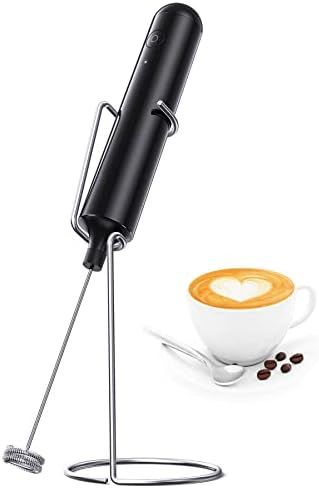 RATRSO Handheld Milk Frother, Rechargeable IPX6 Waterproof Foam Maker,Drink Mixer with Stainless Ste | Amazon (US)