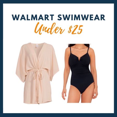 We’re obsessed with this high end swimwear look and cannot believe these pieces came from Walmart! Collin loves the flowy look of the coverup and the black swimsuit fits her perfectly and she noted the padded cups that stay in place are a bonus in her book! You can grab these stylish pieces for under $25 each or under $45 for BOTH!!! 😱🤯🔥🔥🔥

#LTKunder50 #LTKSeasonal #LTKstyletip