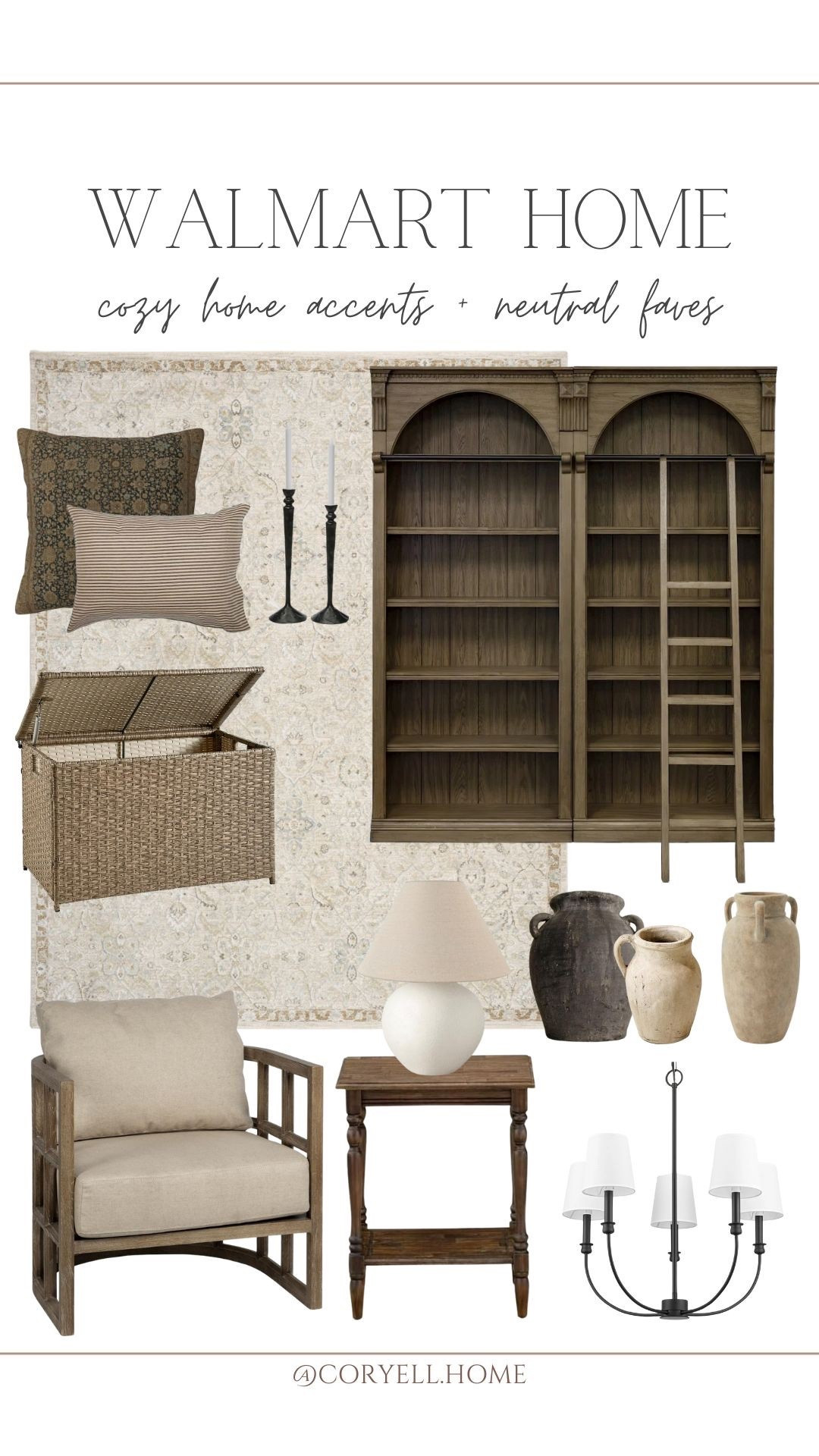 All of these beautiful finds are Walmart!! Can you believe it. This ladder bookshelf is absolutely gorgeous and I couldn’t love these warm tones and soft textiles more. All so pretty and so high end looking! 

#LTKStyleTip #LTKHome