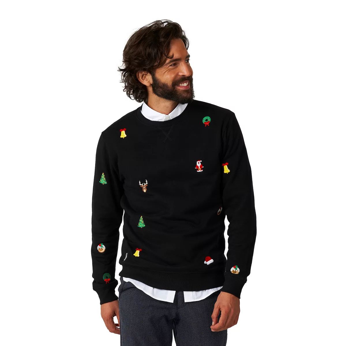 Men's OppoSuits Christmas Icons Black Christmas Sweater | Kohl's