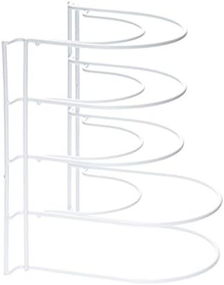 YBM HOME 2231vc Ybmhomes Cabinet Pantry Pan and Pot Lid Organizer, White | Amazon (US)