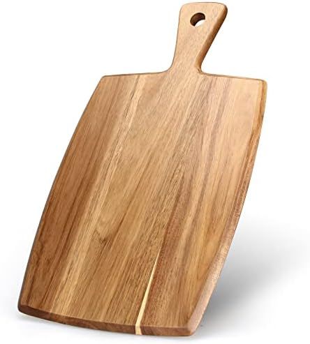 Best Acacia Wood Cutting Board with Handle Wooden Charcuterie Board Kitchen Chopping Boards for V... | Amazon (US)