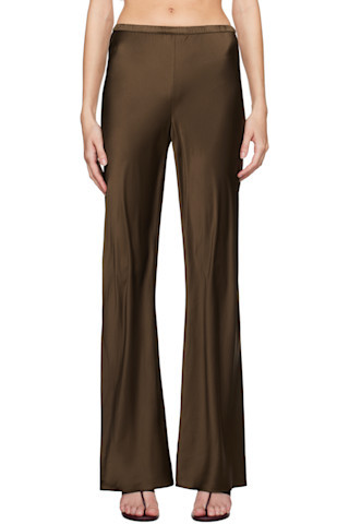 Brown Bias Cut Lounge Pants | SSENSE