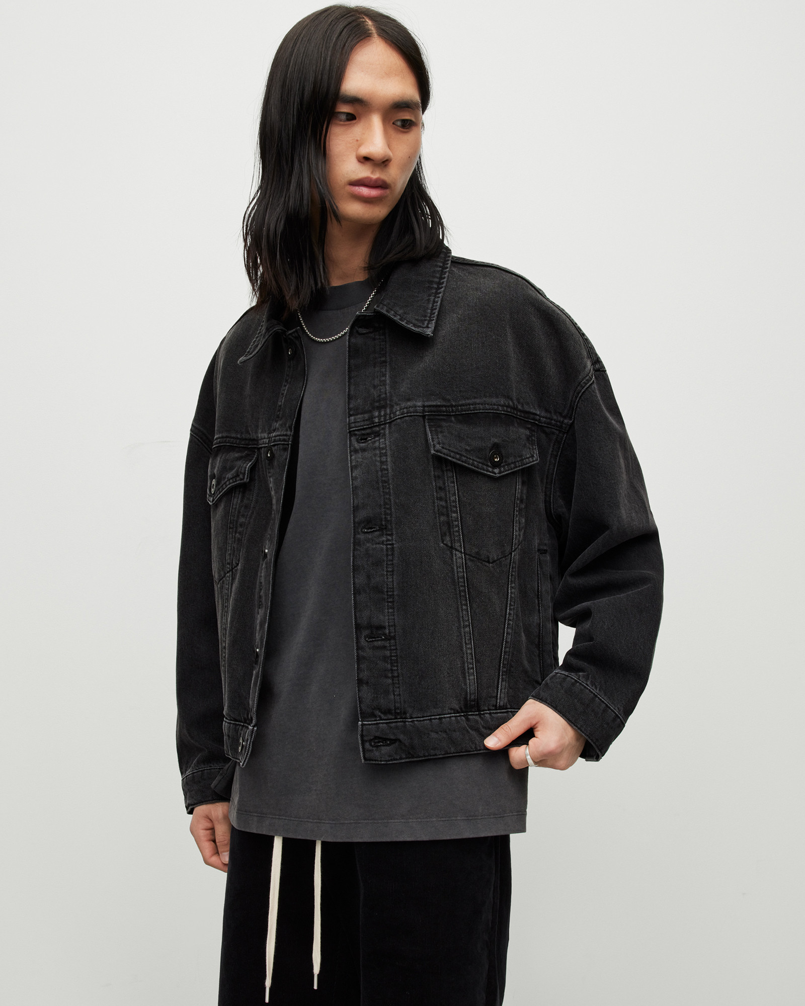 AllSaints Avets Oversized Denim Jacket | AllSaints US