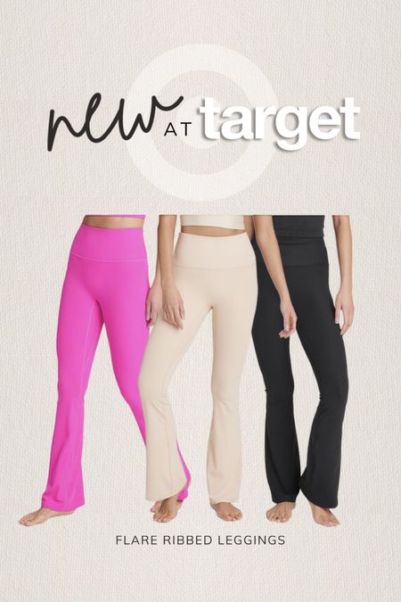 NEW flare ribbed leggings at Target 🎯😍

Target Style, Fit Fashion, Athletic wear, Pink, Neutrals 

#LTKunder50 #LTKFind #LTKU
