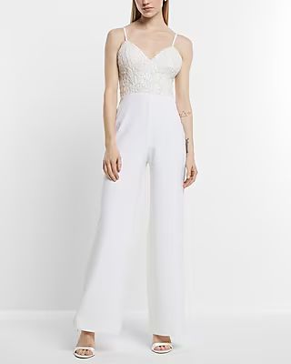Bridal Sequin Embellished Jumpsuit | Express
