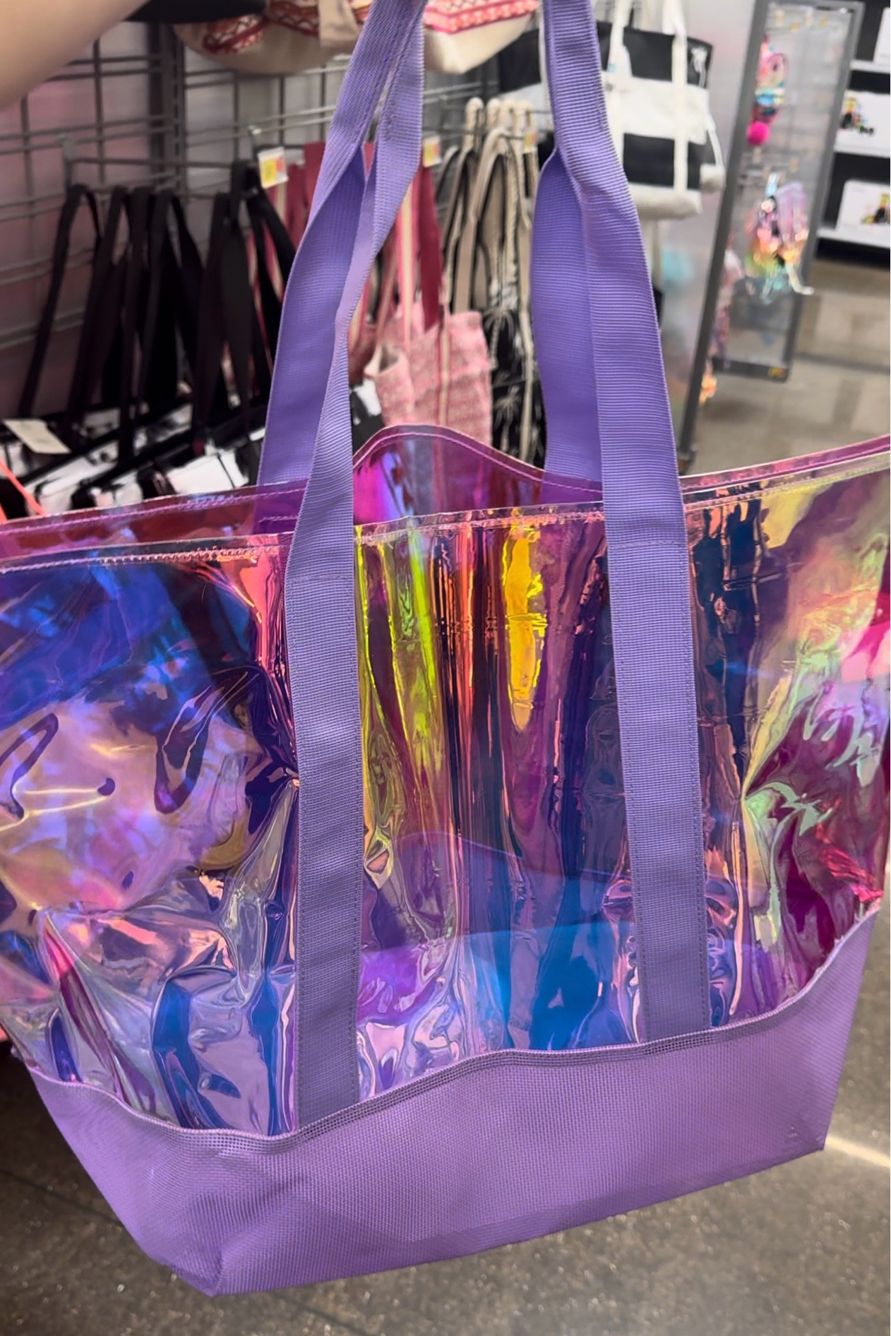 The cutest pool day tote for under $15!!!! It’s waterproof with a mesh bottom. Super Oversized - 25 inches wide! Obsessed!! 🤩 

#LTKFindsUnder50 #LTKFamily #LTKKids