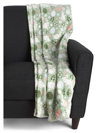 50x70 Easter Bunnies Throw | TJ Maxx
