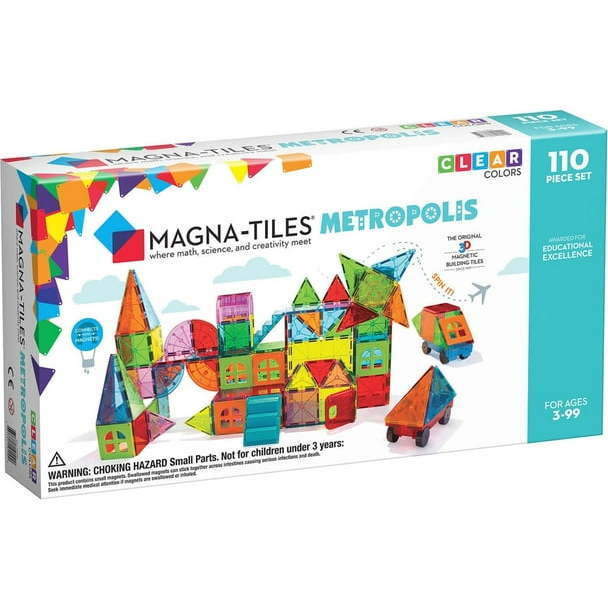 Magnatiles | Magna-Tiles Metropolis 110pc Deluxe Set | Maisonette | Maisonette