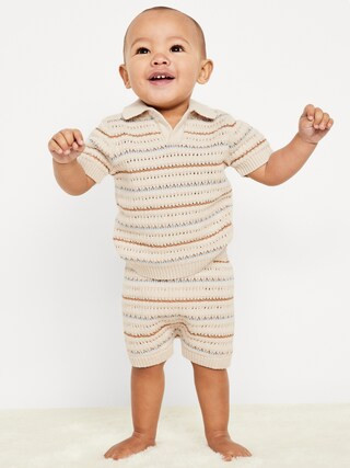 Sweater-Knit Collared Top and Shorts Set for Baby | Old Navy (CA)