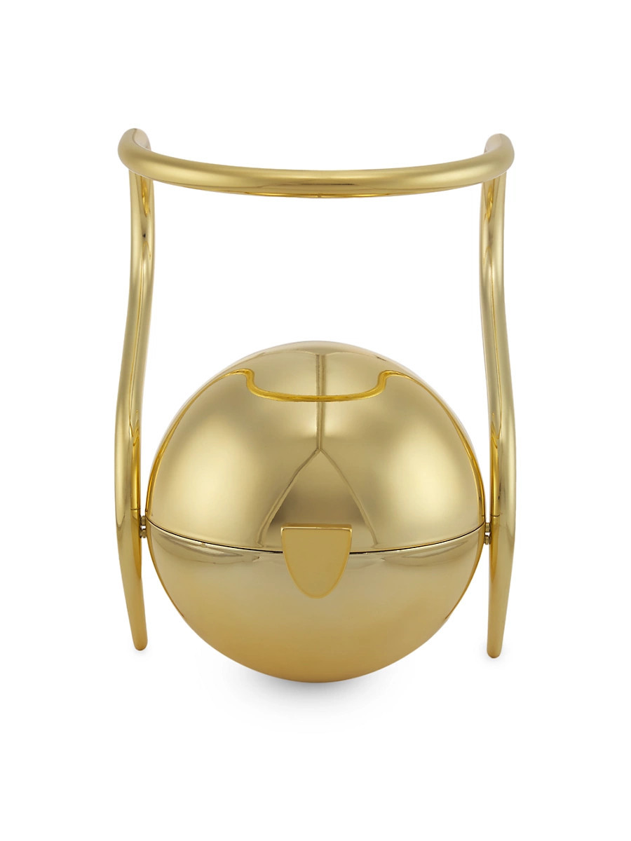 Women's Pearl Top-Handle Bag - Shiny Gold | Saks Fifth Avenue