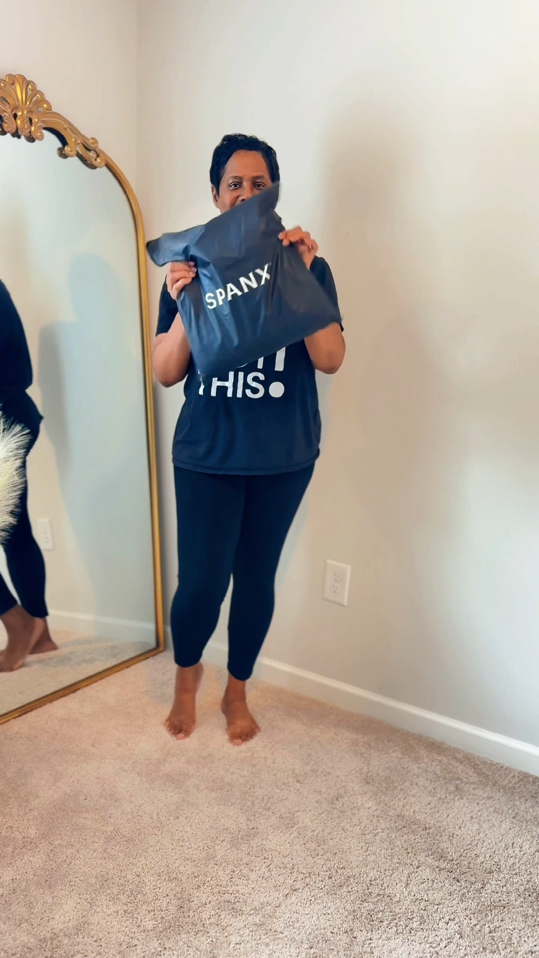 It’s been a minute, but I’m back! I’m loving this set from @spanx—the leggings are so comfy and give your booty a nice lift! The high waistband is perfect for slimming the tummy, and the soft, airy fabric of the top is so lightweight. Whether you’re running errands, lounging at home, or getting a workout in, this set is a must-have. I’ve linked it on my LTK—check the link in my bio. #loungewear 

#LTKActive #LTKStyleTip #LTKOver40