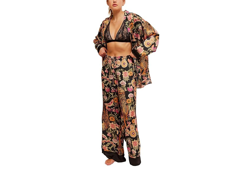 Free People Dreamy Days Pajama Set (Iron Combo) Women's Pajama Sets | Zappos