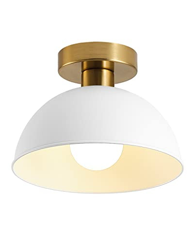 MIAOMEIO Semi Flush Mount Ceiling Light, Modern Ceiling Light Fixture for Kitchen Island Dining R... | Amazon (US)