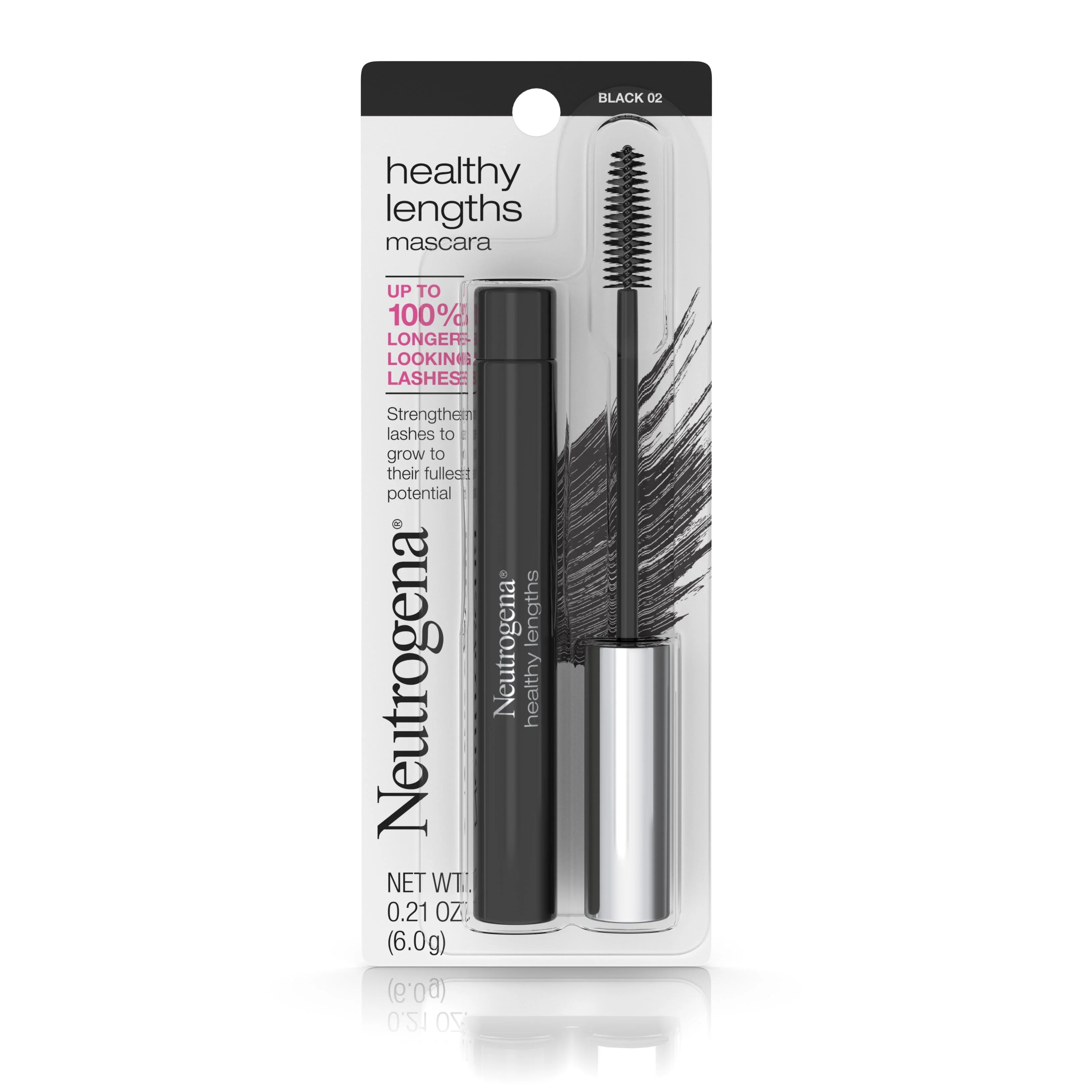 Neutrogena Healthy Lengths Lash-Lengthening Mascara, Black 02, 0.21 oz | Walmart (US)