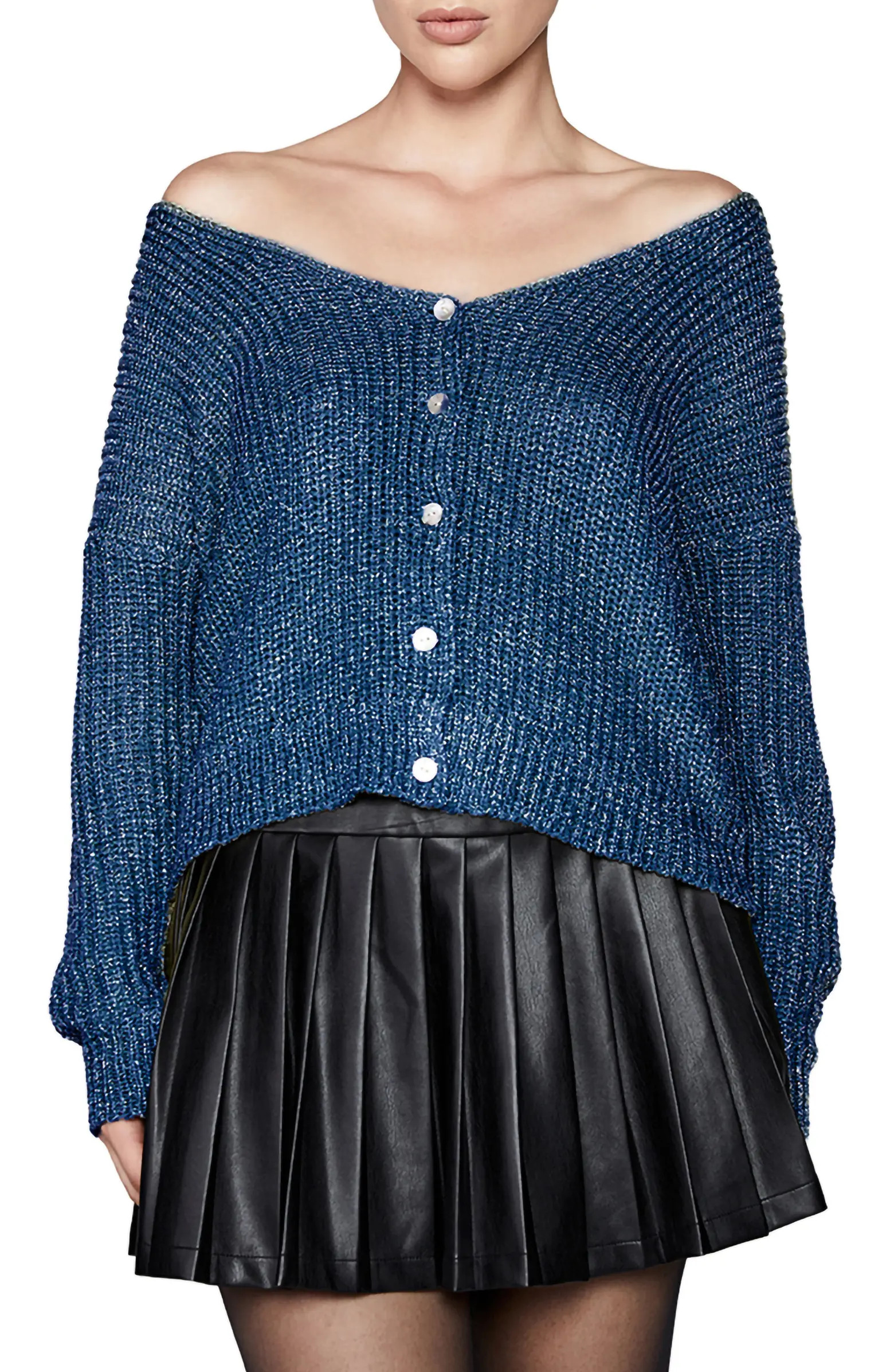 Bardot Off the Shoulder Cardigan | Nordstrom | Nordstrom