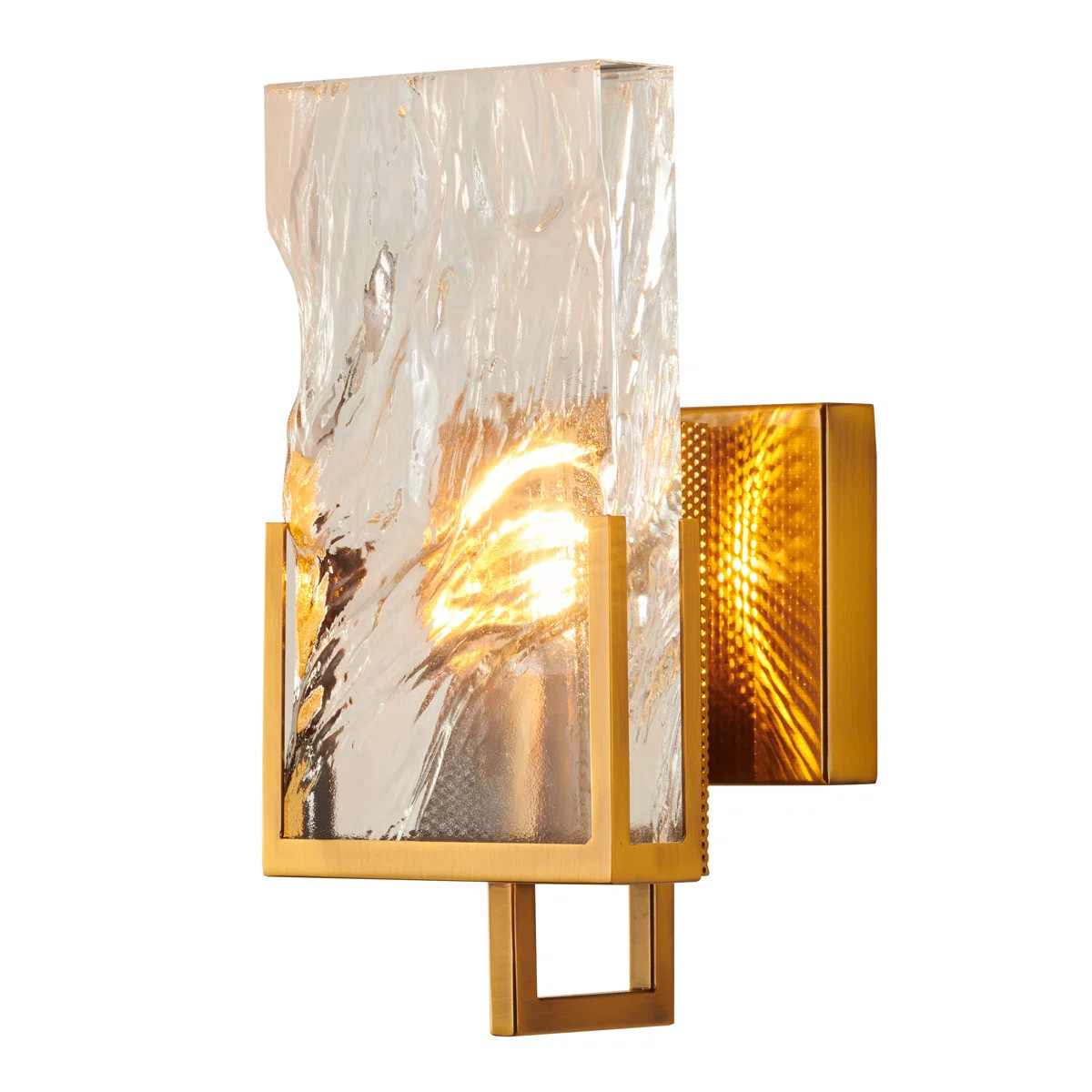 Kearse 1 Light Crystal Plaque Wall Sconce | Wayfair North America