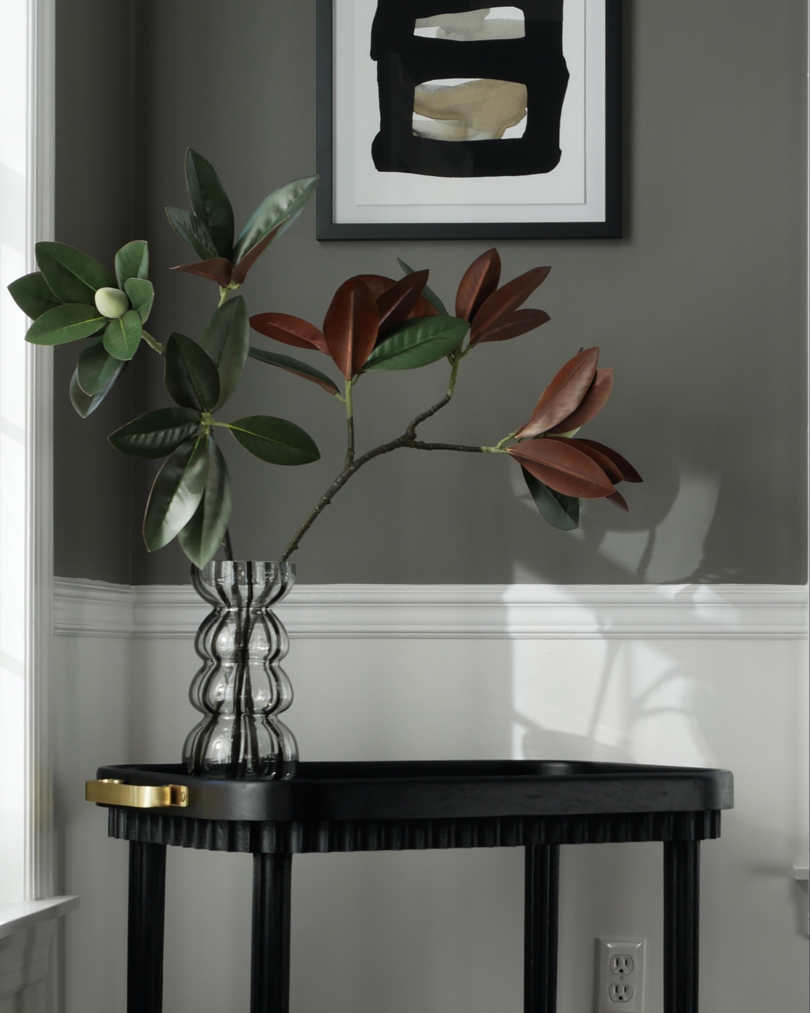 Dining room bar cart corner with tall branches for decor

#LTKSeasonal #LTKsalealert #LTKhome