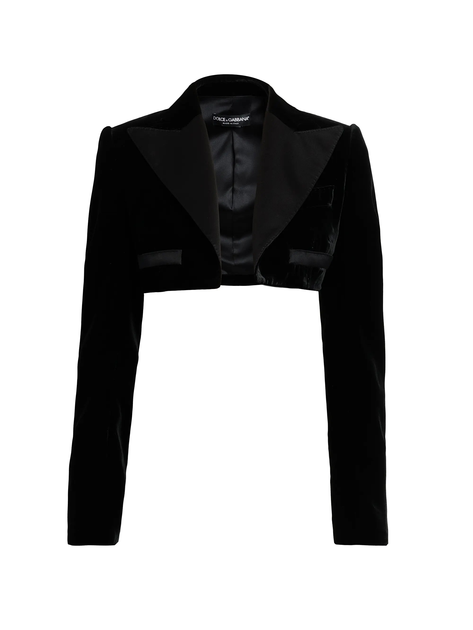 Velvet Cropped Blazer Jacket | Saks Fifth Avenue