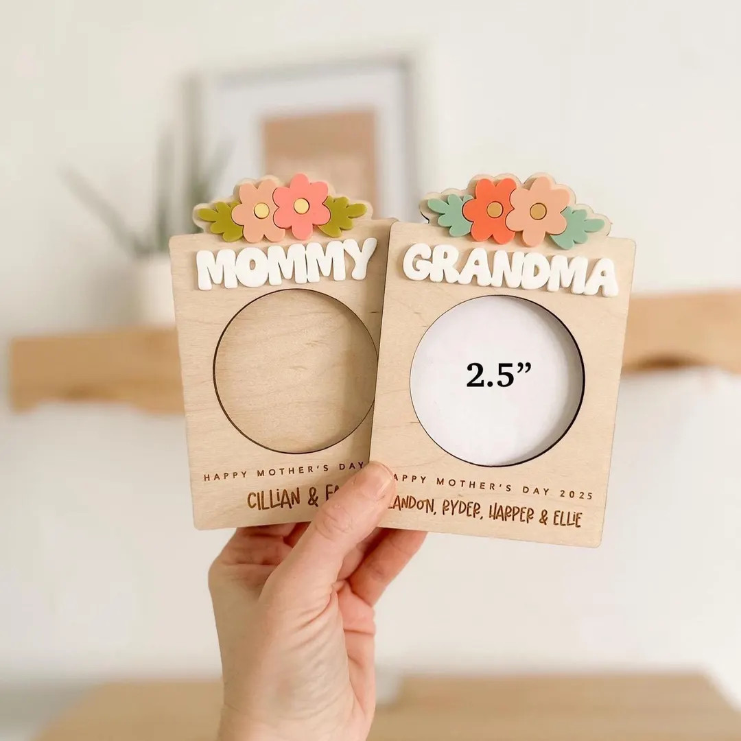 Mother's Day Photo Magnet Photo Frame Fridge Magnet - Etsy | Etsy (US)