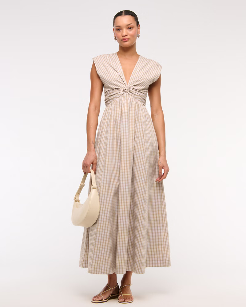 Women's Twist-Front Maxi Dress | Women's Dresses & Jumpsuits | Abercrombie.com | Abercrombie & Fitch (US)