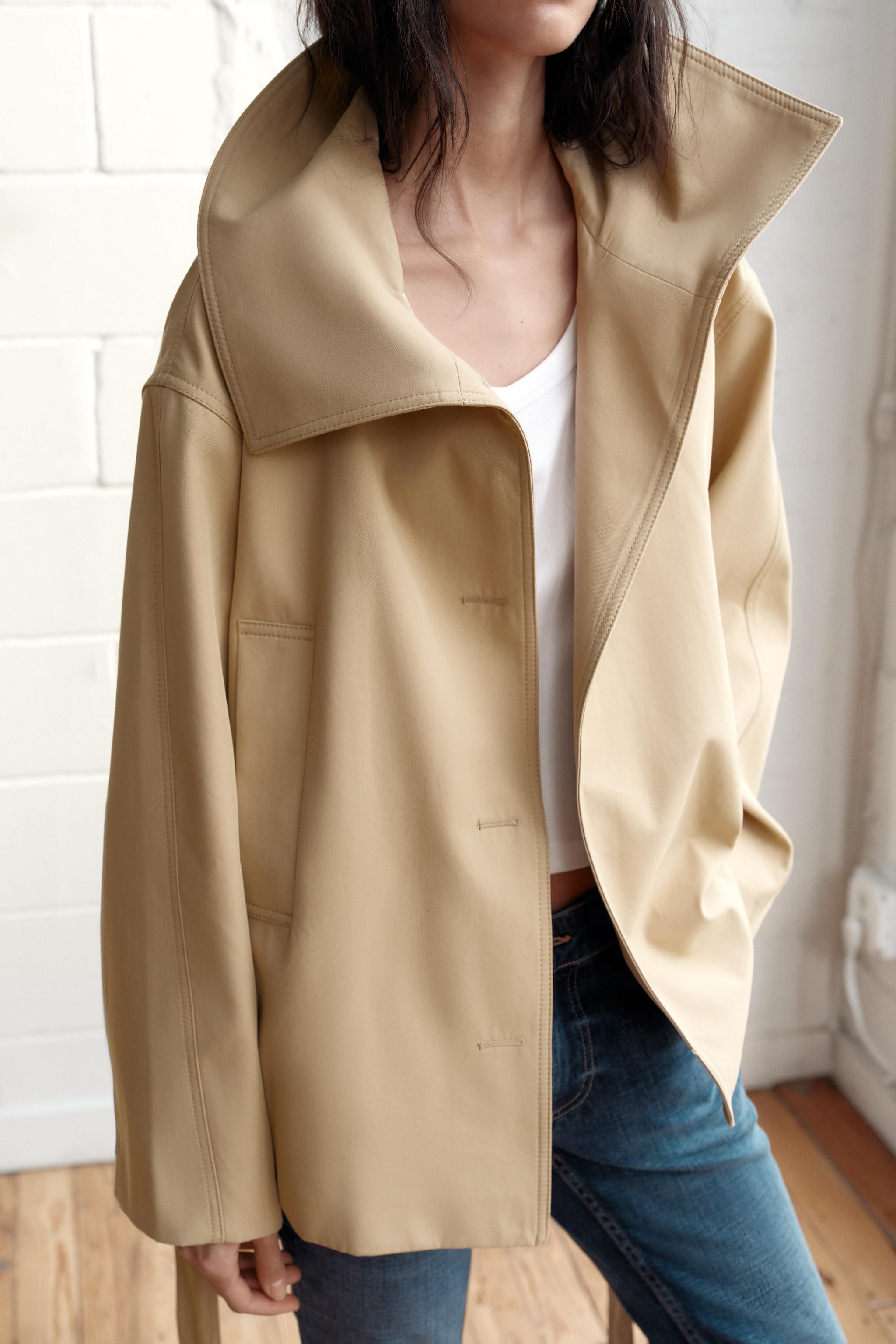 SHORT BELTED TRENCH COAT | Zara US