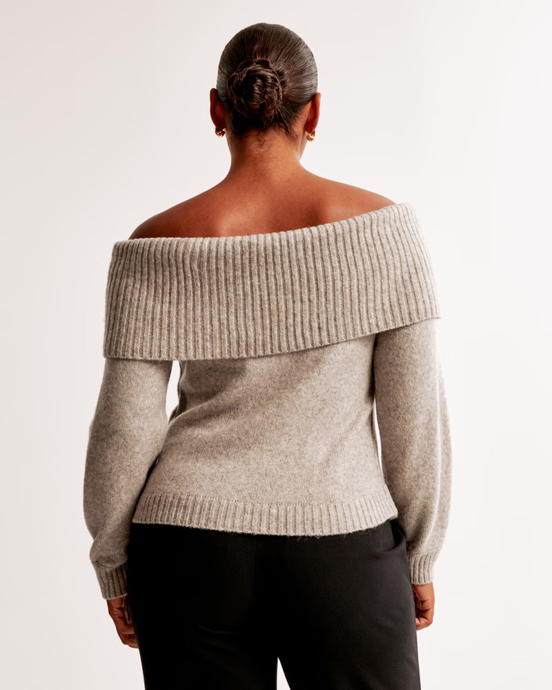 Women's Off-The-Shoulder Sweater | Women's Tops | Abercrombie.com | Abercrombie & Fitch (US)
