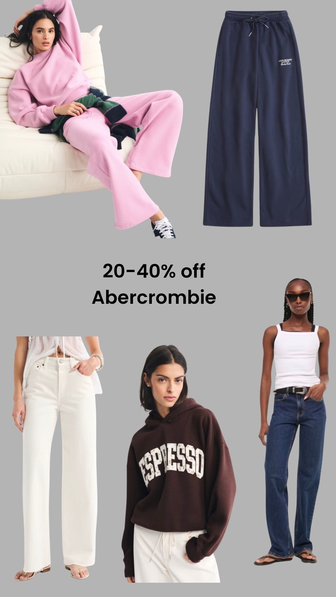 There’s 20-40% off at Abercrombie this weekend - including the joggers I love the most! 

#LTKspring #LTKstyletip #LTKuk