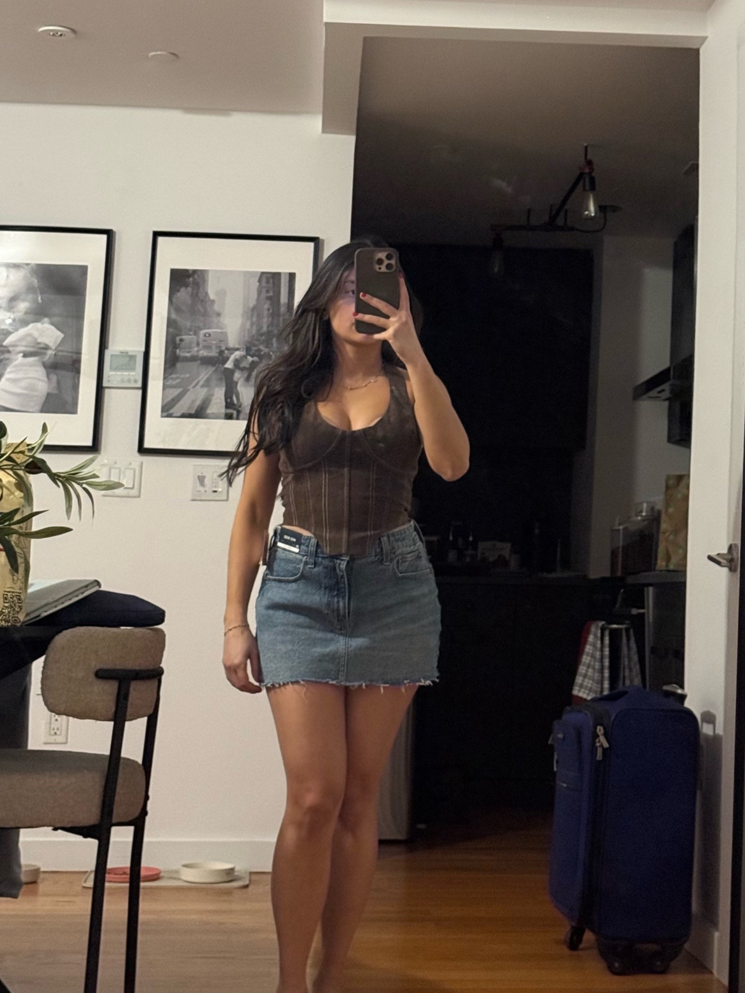 Denim mini + corset top kind of night ✨ simple but still giving. #LTKGoingOut #DateNightLook #FashionFinds

#LTKdayinmylife #LTKgrwm #LTKootd