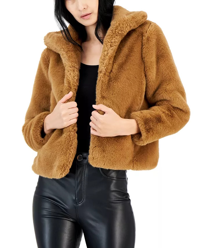 I.N.C. International Concepts Petite Cropped Faux-Fur Jacket, Created for Macy's - Macy's | Macy's