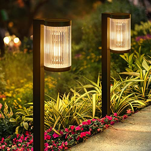 ELECLINK Solar Pathway Lights Outdoor, 2 Pack Upgraded Solar Outdoor Lights Super Bright Up to 12Hrs, IP65 Waterproof Solar Garden Lights Outdoor Solar Lights for Outside Yard Landscape Path Walkway | Amazon (US)