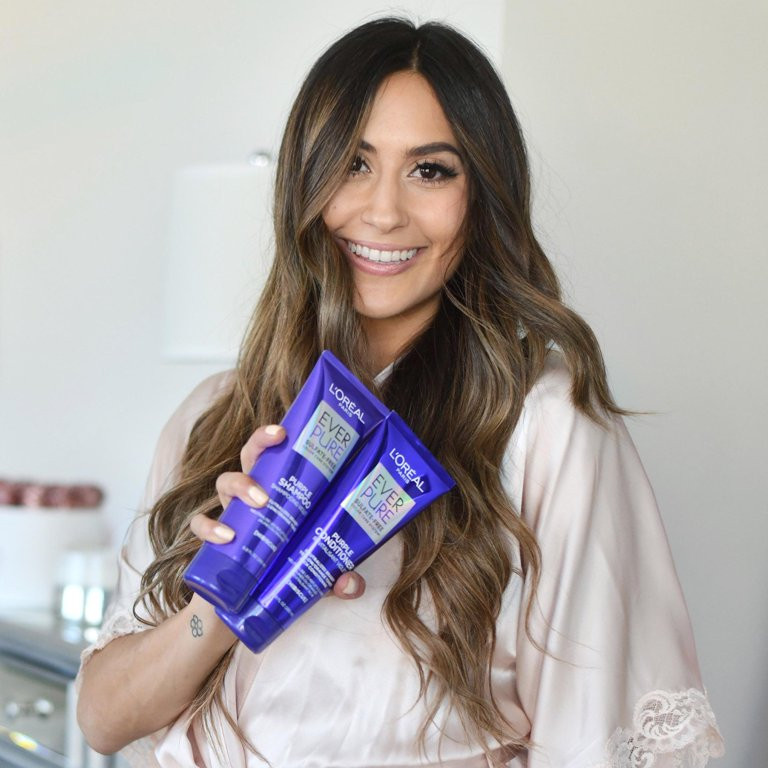 L'Oreal EverPure Purple Sulfate Free Conditioner, Hibiscus, 6.8 fl oz | Walmart (US)