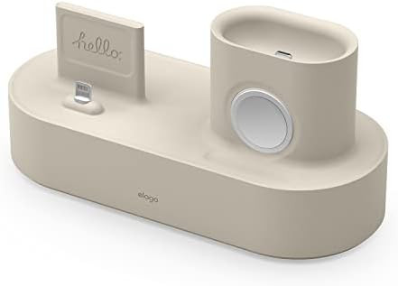 elago 3 in 1 Apple Charging Station Compatible with Apple Watch Series 8/SE2/7/6/SE/5/4/3/2/1, Ap... | Amazon (US)