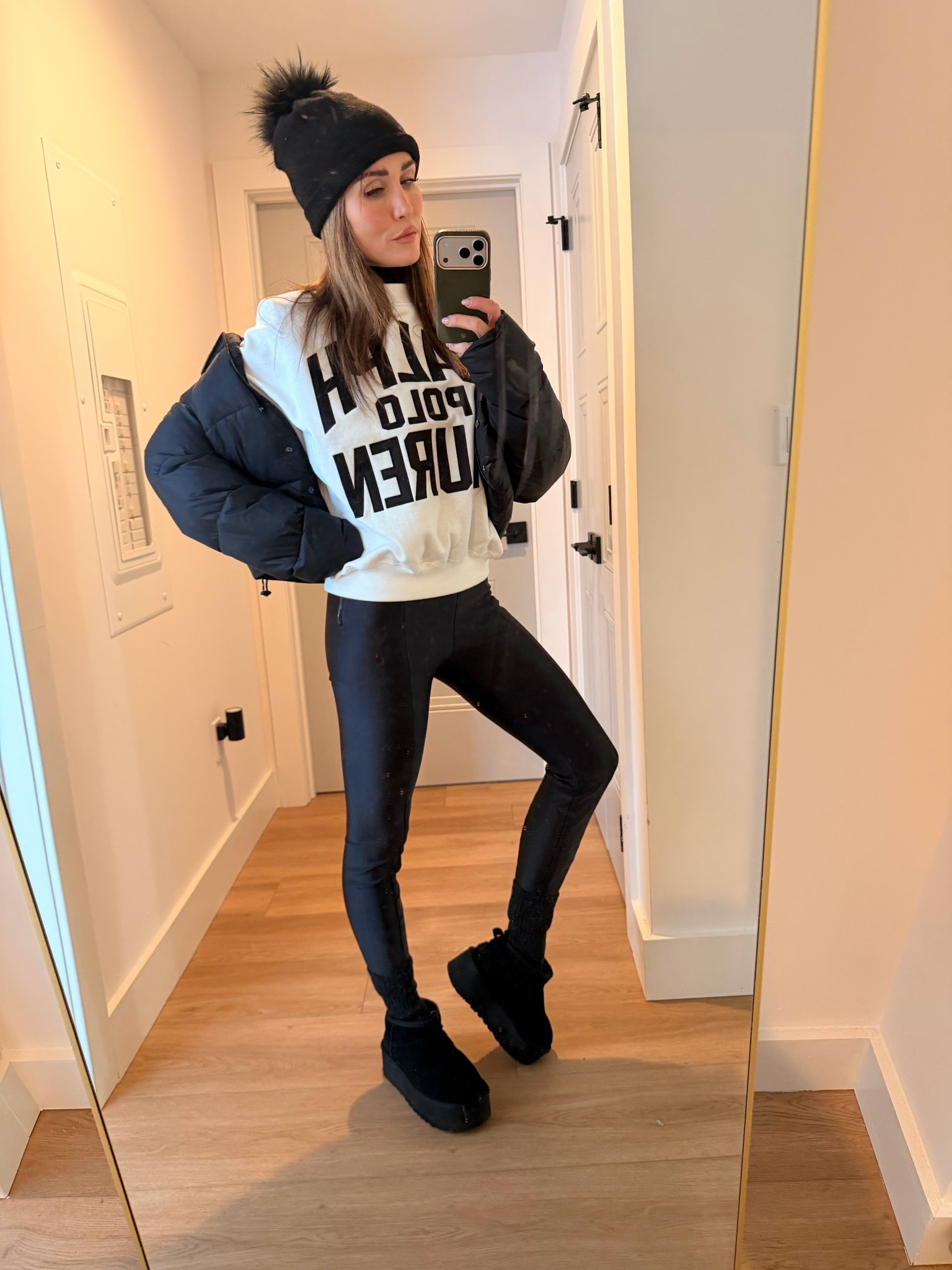 Snowy OOTD. In love with this Ralph Lauren Polo sweatshirt 

#LTKSeasonal #LTKootd