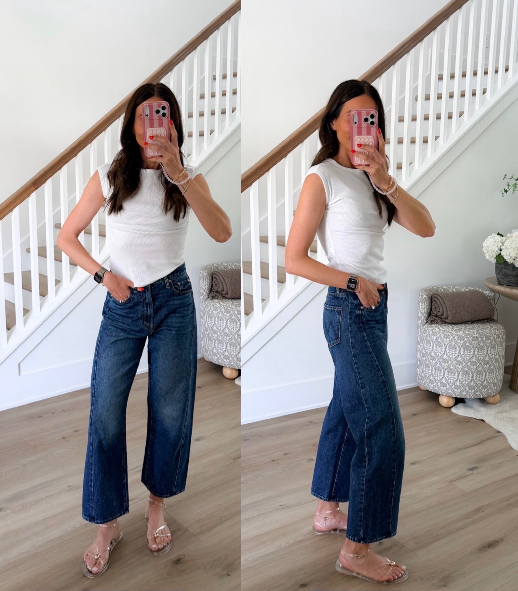 Viral MOTHER half pipe jeans. Use code ANNAB20 for 20% off $100+ order.

#LTKootd #LTKSaleAlert #LTKOver40