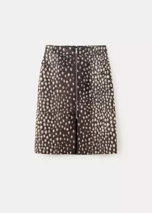 Bambi skirt with brushed finish | MANGO (UK)