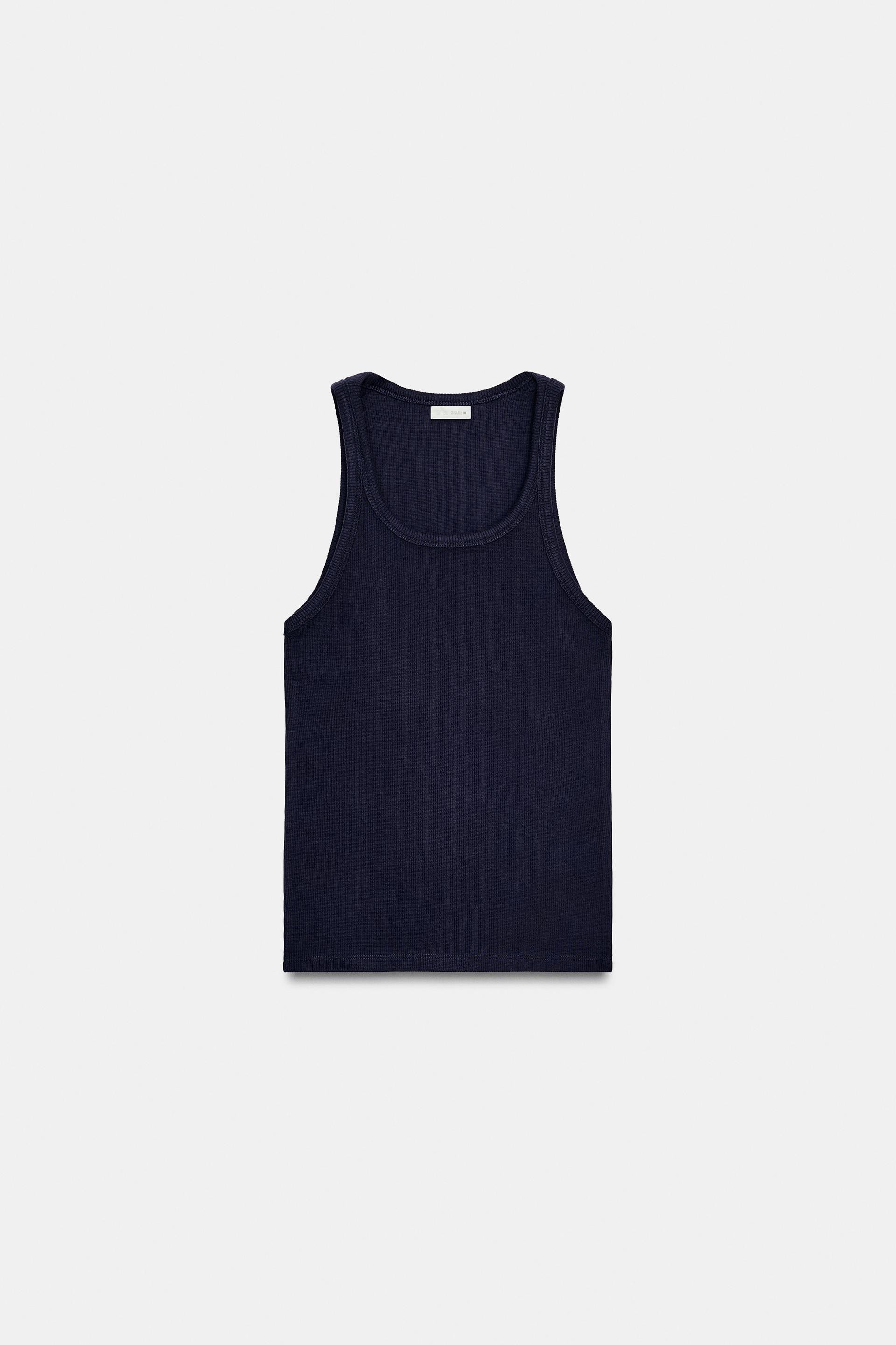 RIBBED STRAPPY TOP | Zara US