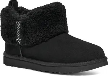 Ultra Mini Braid Genuine Shearling Bootie (Women) | Nordstrom