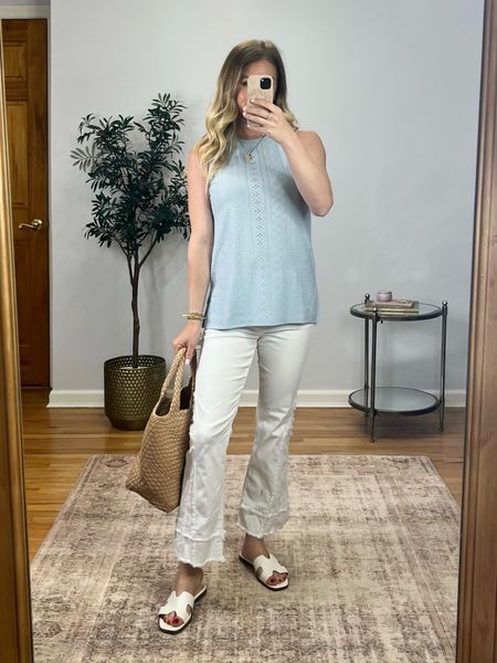 The cutest eyelet tank for spring and summer! Nice and lightweight, great length and has a side slit. Wearing size small. #amazonfashion #founditonamazon #founditonamazonfashion

#LTKFindsUnder50 #LTKSeasonal #LTKSaleAlert