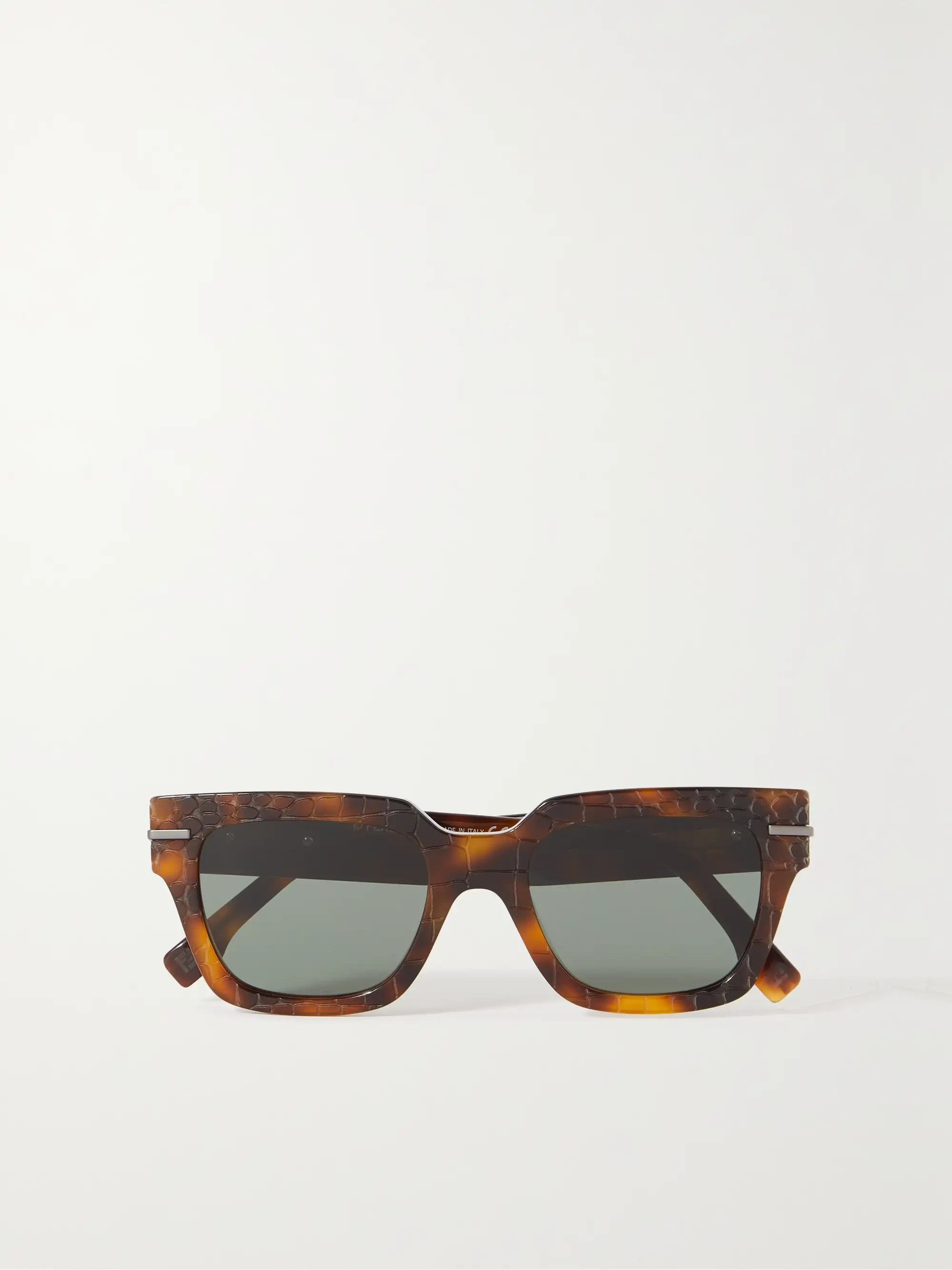 Fendigraphy square-frame tortoiseshell acetate sunglasses | NET-A-PORTER (US)