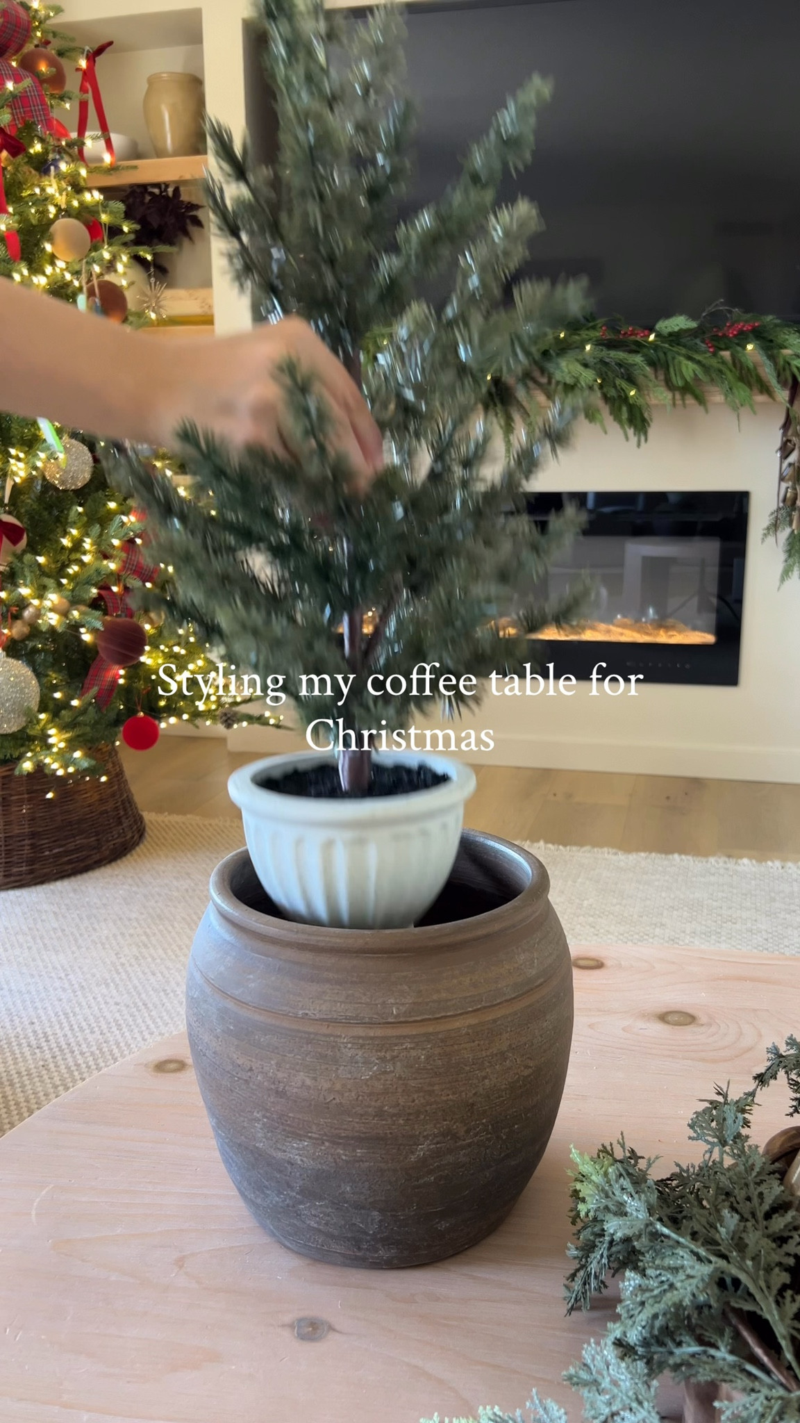 Christmas coffee table decor 

#LTKSeasonal #LTKHoliday #LTKHome
