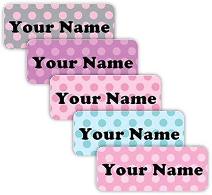 Original Personalized Peel and Stick Waterproof Custom Name Tag Labels for Adults, Kids, Toddlers... | Amazon (US)