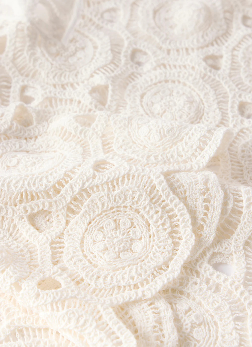 Cream Crochet Beach Cover Up | Mint Velvet