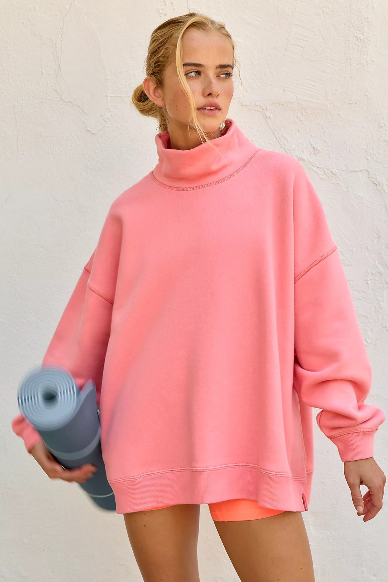 A Cut Above Mock Neck Pullover Sweatshirt | Free People (Global - UK&FR Excluded)