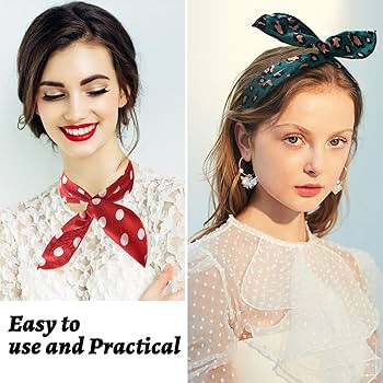 Yeshan Wire Headbands for Women, Wired Twist Bow Headbands, Polka Dot Leopard Floral print Hair t... | Amazon (US)