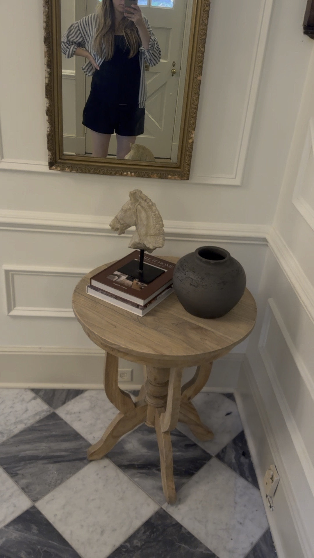 Here is a collection of round foyer tables with a vintage look! 

#LTKHome #LTKFallSale